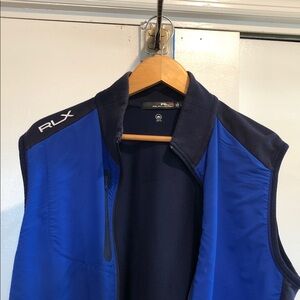 RLX Ralph Lauren Blue and Navy Softshell Vest